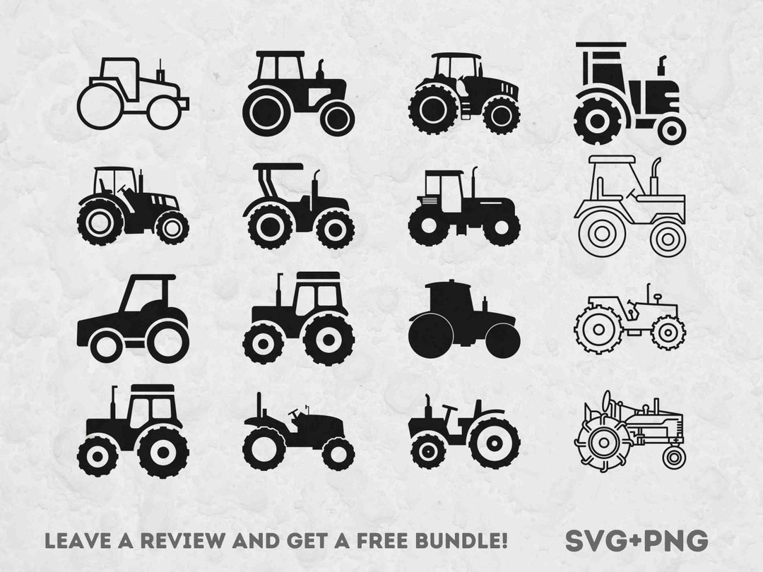 Tractor SVG Bundle, SVG Files for Cricut, Tractor PNG Bundle, Tractor