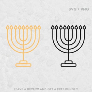 Menorah SVG Cut File, SVG Files for Cricut, Menorah Png, Menorah