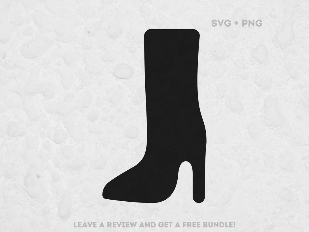 Female Tall Boot SVG, Svg File for Cricut, Boot Cut File, Female SVG ...