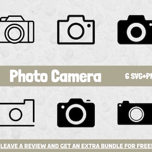 Photography SVG Bundle, Photo Camera Svg, Photography Clipart, Camera Svg, Photographer svg, SVG files for Cricut, Photo Camera Icon