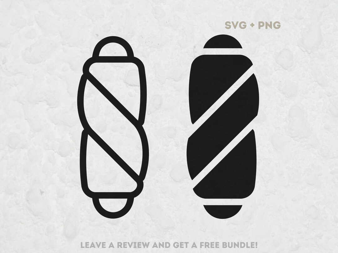 Sausage Bread Roll Svg, SVG Files for Cricut, Baker SVG, Bread Svg