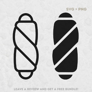 Wurstbrötchen Roll-Svg, SVG-Dateien für Cricut, Bäcker SVG, Brot SVG, Wurstbrot, Brötchen PNG, Wurst-Symbol, Brot-Symbol, Roll Clipart
