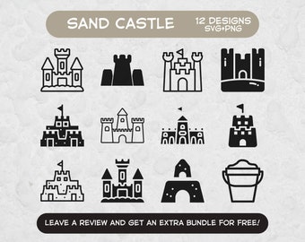 Sand Castle Svg, Svg Files for Cricut, Beach Svg, Sand SVG, Birthday Theme, Castle Clipart, Sandcastle SVG, Beach Clipart, Kids Clipart