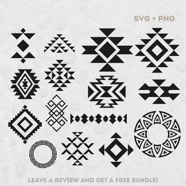 Aztec Svg Bundle , SVG Files for Cricut, Ornament Cut File, Aztec Pattern, Ethnic SVG, Design Elements, Aztec Clipart, Ethnic Clipart