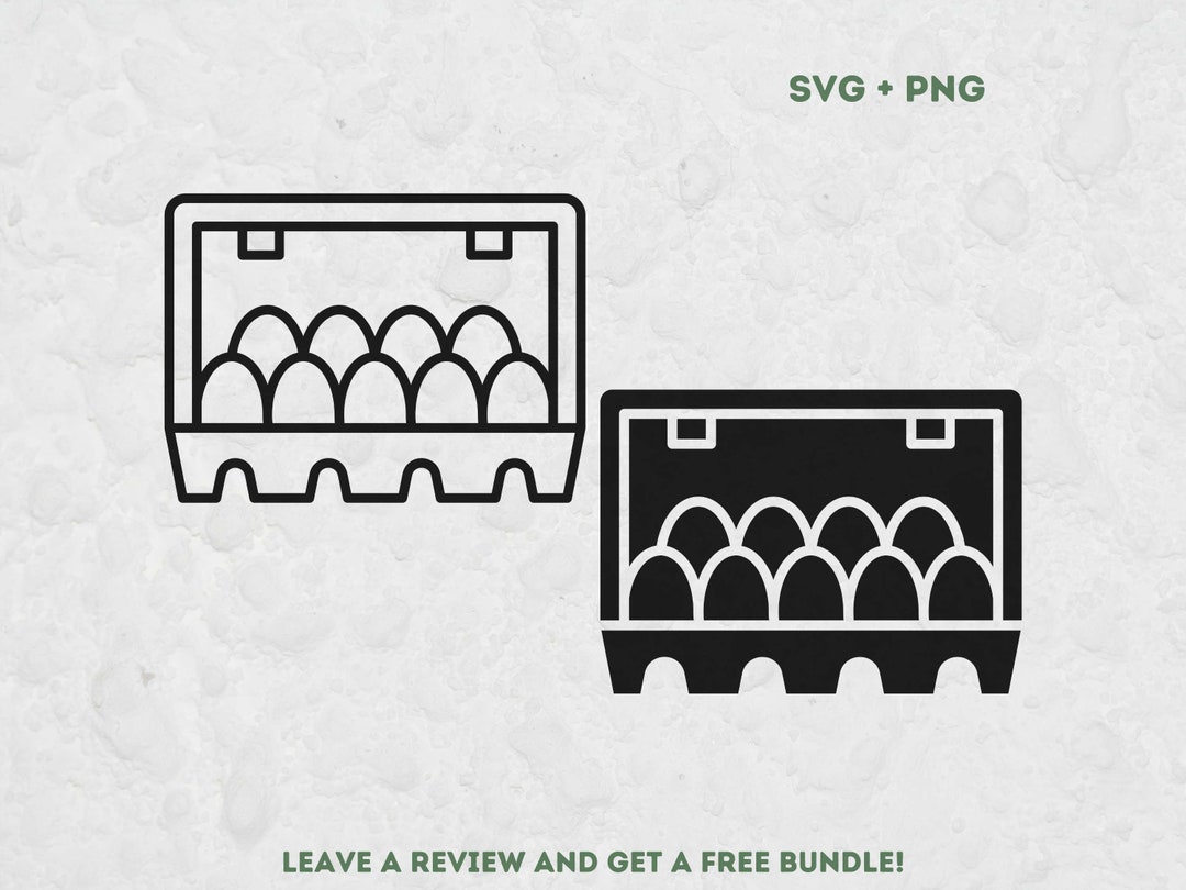 Egg Carton SVG, Svg Files for Cricut, Egg Svg, Egg Clipart, Breakfast