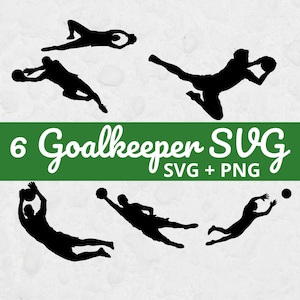 Torhüter SVG, SVG-Dateien für Cricut, Fußball Silhouette, Fußball Torwart SVG, Fußballmannschaft, Fußball Bundle, Fußball SVG, Fußball Cut File