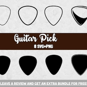 Guitar Pick Svg, Guitar SVG, SVG-bestanden voor Cricut, Guitar Clipart, Music Svg, Music Clopart, Musical Instrument Svg, Instrument Clipart