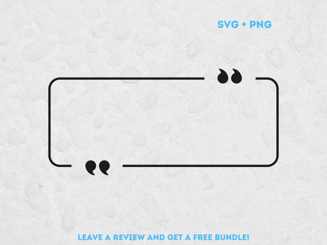Quote Frame SVG Svg Files for Cricut Frame PNG Frame Etsy