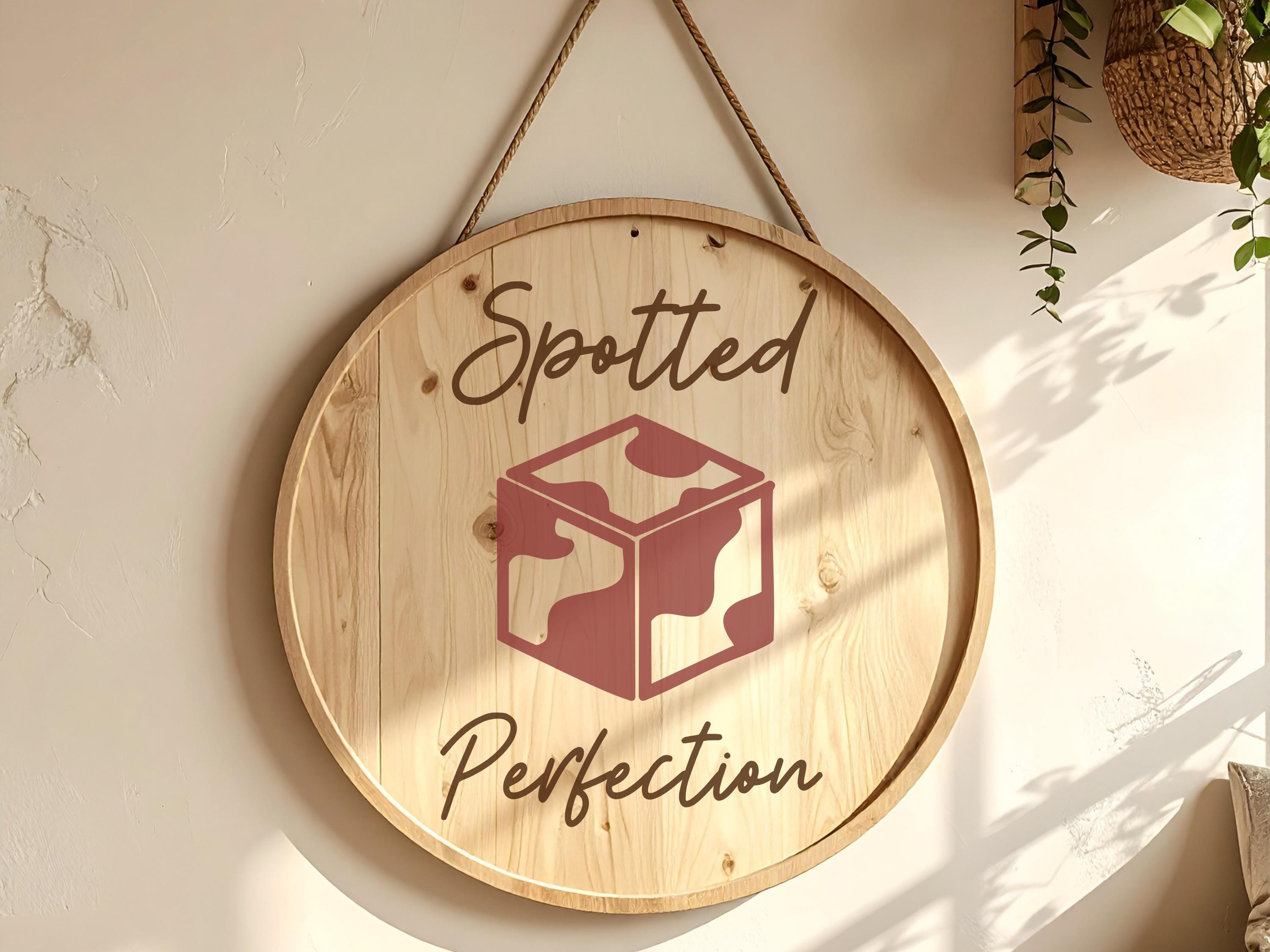 Cow Print Cube SVG PNG, Western Cow Pattern 3D Box Design, Farmhouse ...