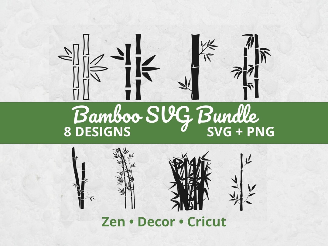 Bamboo Svg, SVG Files for Cricut, Bamboo Cut File, Nature SVG, Tropical ...
