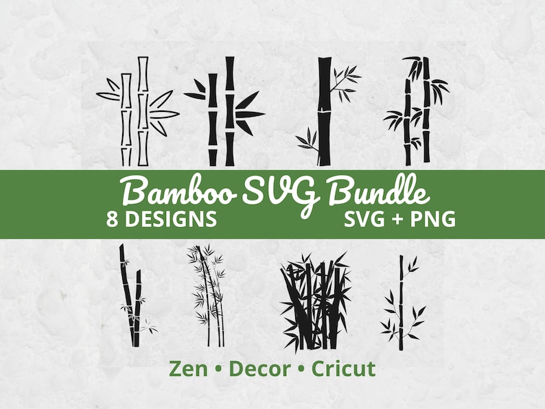 Bamboo Svg, SVG Files for Cricut, Bamboo Cut File, Nature SVG, Tropical ...