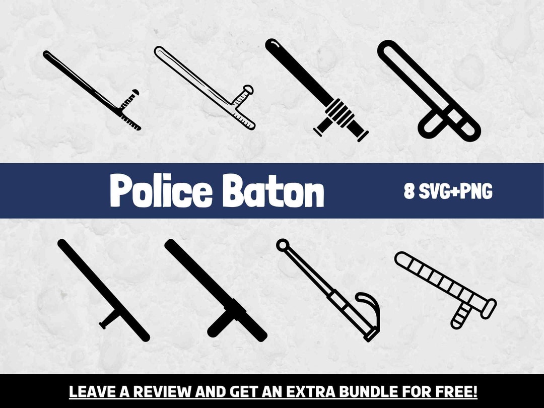 Police Baton Svg, Svg Files for Cricut, Baton Svg, Police SVG, Police