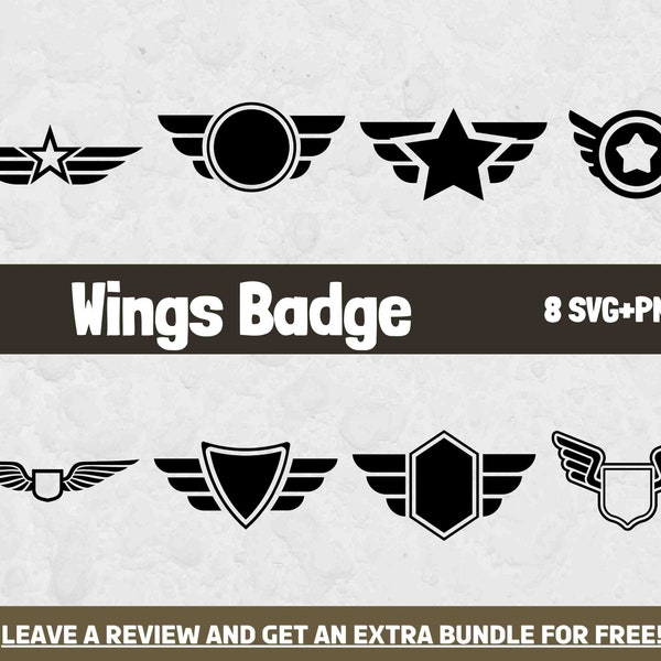 Army Wings Badge SVG, SVG Files for Cricut, Military SVG, Army Svg, Badge Clipart, Soldiers Badge Svg, Army Clipart, Uniform Clipart