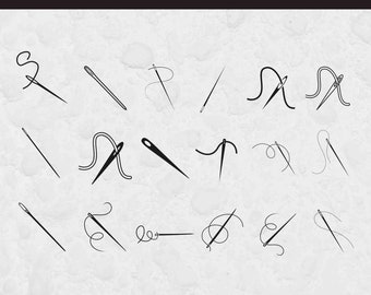 Needle SVG Bundle, SVG files for Cricut, Homemade Svg, Sewing SVG, Fashion svg, Sewing Clipart, Needle Cut File, Needle Clipart, Crafting