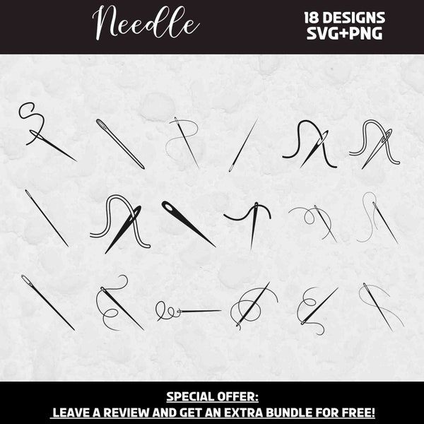 Needle SVG Bundle, SVG files for Cricut, Homemade Svg, Sewing SVG, Fashion svg, Sewing Clipart, Needle Cut File, Needle Clipart, Crafting