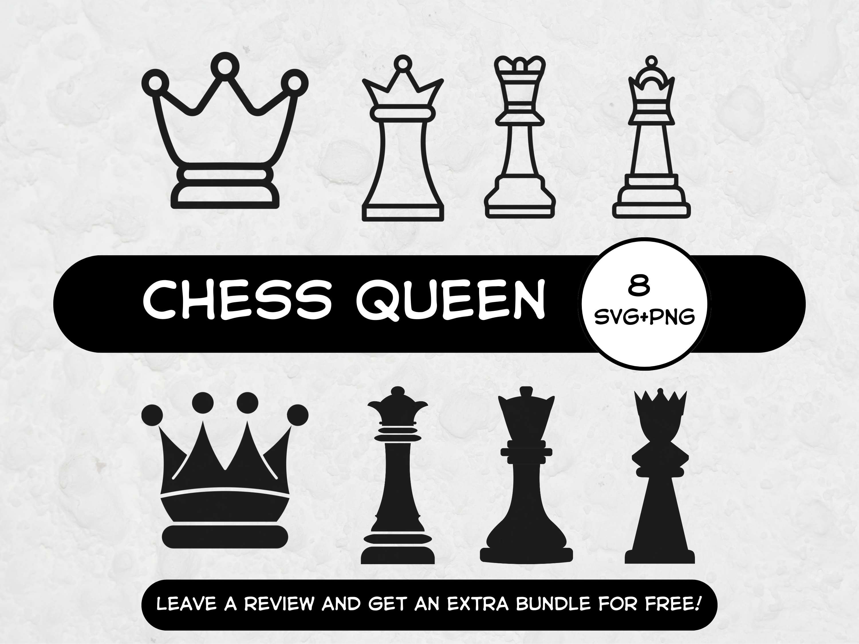 Chess Piece Black King Club Pieces Banner Board Game Check Mate Player  Competition FIDE Master .SVG .PNG Clipart Vector Cricut Cut Cutting