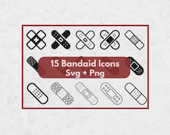 Band Aid SVG, Svg Files for Cricut, Medicine Clipart, First Aid, Medical SVG, Ambulance SVG, First Aid clipart, Paramedic Clipart, Nurse Svg