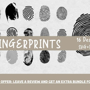 Fingerabdruck SVG, Schnittdateien, wahre Kriminalität, Kriminalität, Kriminalität, Spurensuche, Cricut, Escape Room, Fingerabdruck PNG, Druck dafür