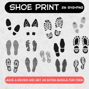 Schuhabdruck SVG, SVG-Dateien für Cricut, Schuhabdrücke, Schuhabdruck, Clipart-Bild, Schuhzeichen, True Crime Design, Escape Room Clipart, Schuhabdrücke