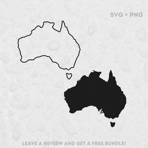 Australien SVG, SVG-Dateien für Cricut, Australien Umriss SVG, Karte von Australien, Instant Download, Geographie SVG, Australien solide, Down Under