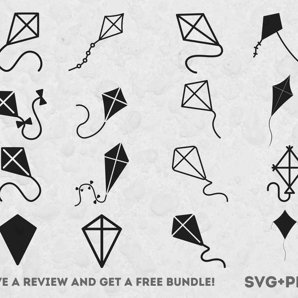 Flying Kite SVG, Svg files for Cricut, Toys Svg, Kids Clipart, Summer SVG, Kite Clipart, Summer Toy SVG, Flying Clipart, Beach Svg