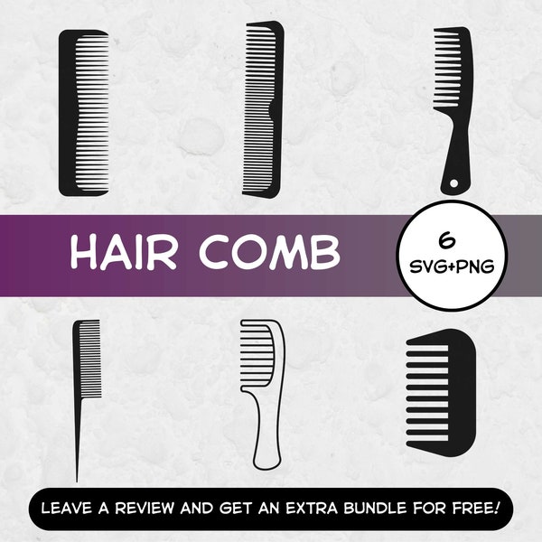 Hair Comb SVG Bundle, SVG files for Cricut, Hairdresser Tools Svg, Comb Clipart, Hair Svg, Hairdresser Clipart, Fashion, Hairdresser Design