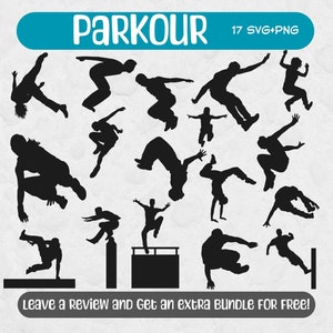 Parkour Svg, SVG-bestanden voor Cricut, Parkour silhouet, gratis lopende SVG, Parkour clipart, straat SVG, turnster SVG, Acrobat SVG, freerunning