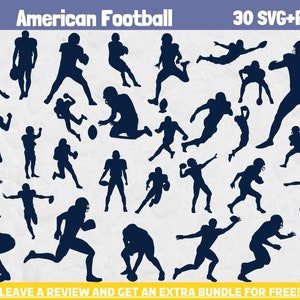 Futebol Svg, arquivos SVG para Cricut, clipart de futebol, silhueta Svg, jogador de futebol, download instantâneo, arquivos de corte SVG, futebol americano
