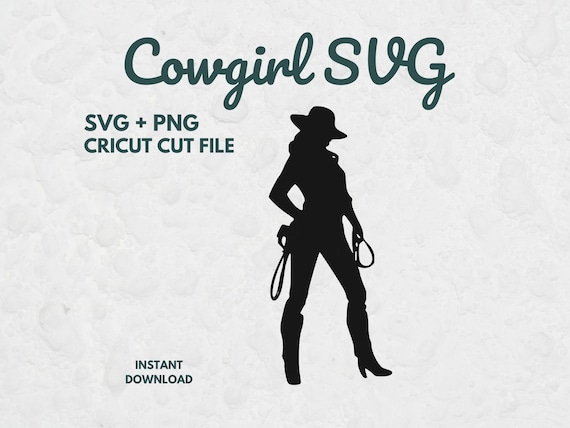 Cowgirl Silhouette SVG, Western Shirt Design, Rodeo Cut File, Country Girl PNG, Cricut Silhouette