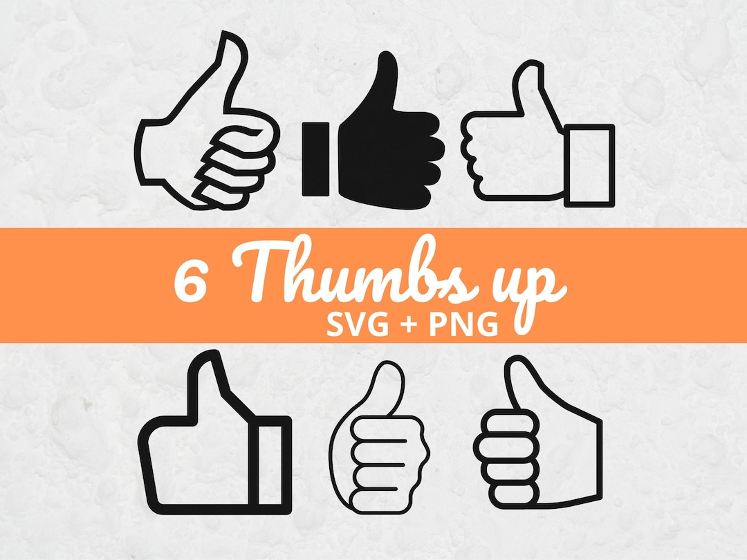 Thumbs up SVG Bundle, Thumbs up Icon SVG, Like Button SVG, Approval ...