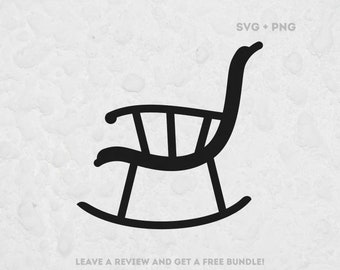 Rocking Chair Svg, SVG Files for Cricut, Chair SVG, Furniture Svg ...