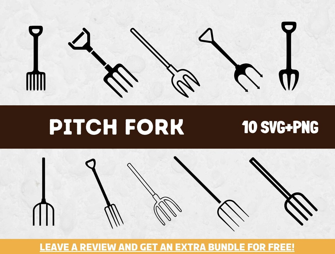 Pitchfork Svg Bundle SVG Files for Cricut Farmhouse Svg Etsy