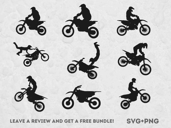 Dirt Bike SVG, SVG Files for Cricut, Motocross Clipart, Motocross Svg, Dirt Bike Clipart, Dirt Bike Cut File, Motorcycle Svg, Motor Sport