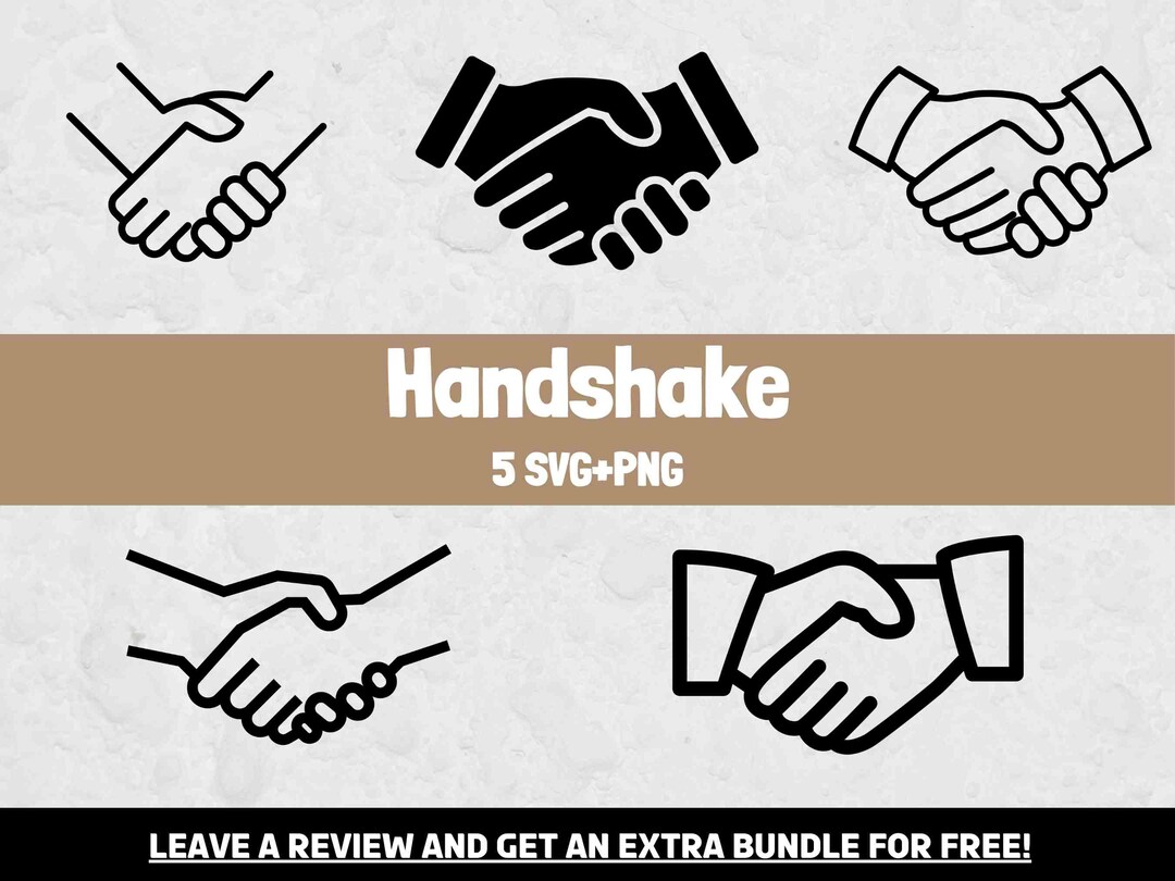 Handshake SVG, SVG Files for Cricut, Handshake Clipart, Hand Clipart ...