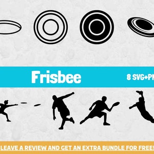 Frisbee Svg Bundle, Silhouette Svg, SVG Files for Cricut, Sports SVG, Frisbee Clipart, Disc Golf svg, Disc, Frisbee Disc, Summer Activity