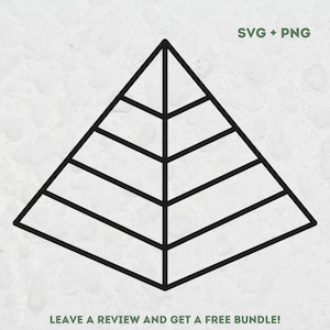 Pyramid Svg, Geometryczne kształty SVG, Pliki SVG dla Cricut, Geometryczne elementy projektu, Piramida Clipart, Geometria SVG, Piramida PNG