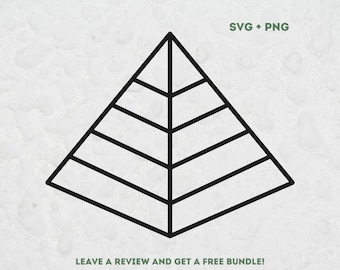Pyramid Svg, Geometric Shapes SVG, SVG Files for Cricut, Geometric Design Elements, Pyramid Clipart, Geometry svg, Pyramid PNG