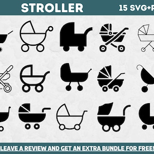 Wózek dziecięcy Svg, pliki Svg dla Cricut, Dziecko Svg, Clipart dla dziecka, Plik do cięcia wózka, Dziecko Svg, Clipart dla dziecka, Clipart dla dzieci, Rodzina Svg