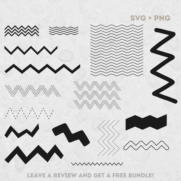 ZigZag Pattern Svg Bundle, SVG Files for Cricut, Geometric Shapes SVG, Zigzag Line Svg, Line SVG, Pattern Svg, Zigzag Png, Abstract Shapes