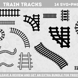 Vías de tren Svg, Archivos Svg para Cricut, Transporte SVG, Imágenes Prediseñadas de tren, Tren PNG, Pistas Svg, Transporte Svg, Archivo de corte de tren, Pistas SVG
