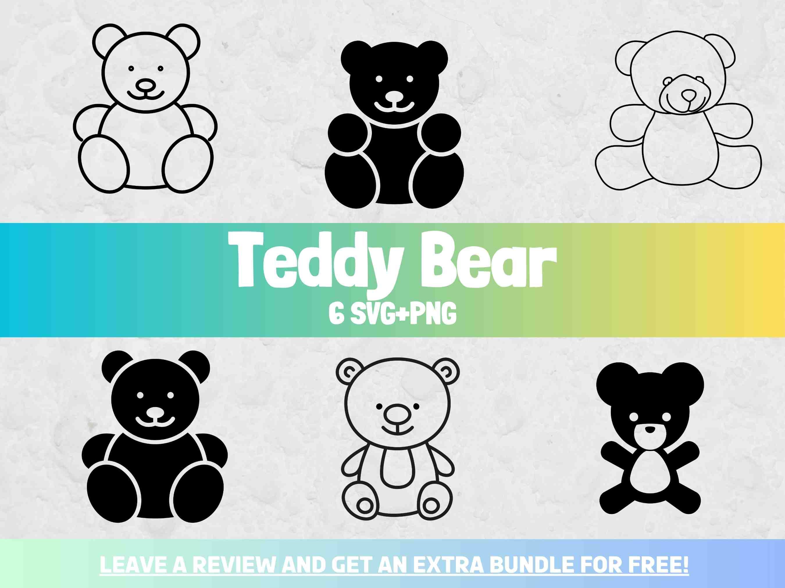 Teddy Bear SVG, Toy Clipart, SVG Files for Cricut, Teddy SVG, Kids Clipart, Toddler Svg, Teddy Bear Clipart