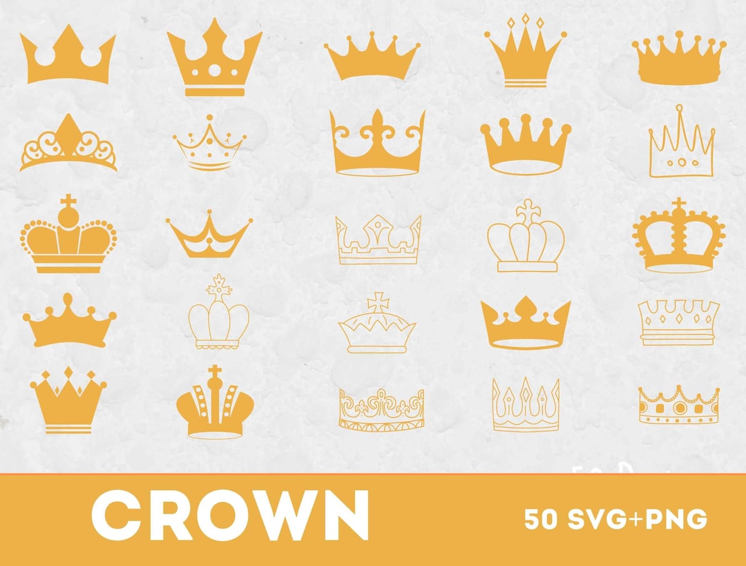 Crown SVG, SVG Files for Cricut, Crown Clipart, Crown Silhouette, Crown