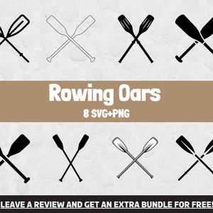 Rowing Oars SVG, Svg files for Cricut, Boat Clipart, Crossed Oars SVG, Sea Life svg, Nautical SVG, Rowing Svg, Nautical Svg, Oar Clipart