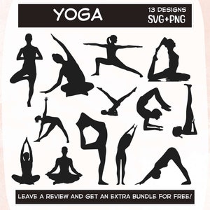 Conjunto De Niñas En Diversas Poses De Yoga. Mujer Yoga Plantea El