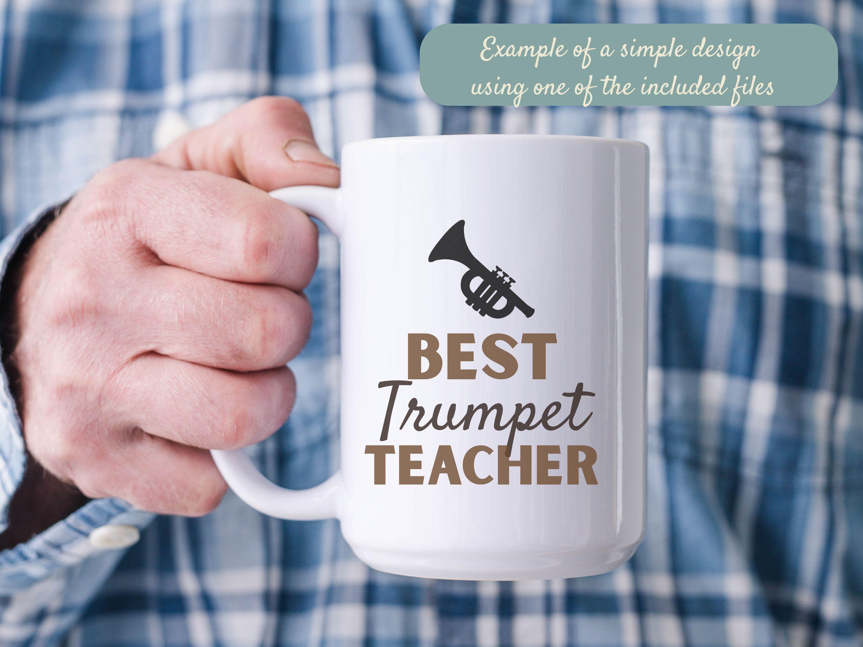 Trumpet SVG Bundle, Trumpet Silhouette SVG for Cricut, Jazz Trumpet PNG ...