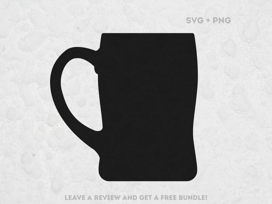 Beer Mug Silhouette Svg, SVG Files for Cricut, Beer Cut File, Beer Clipart, Beer Silhouette