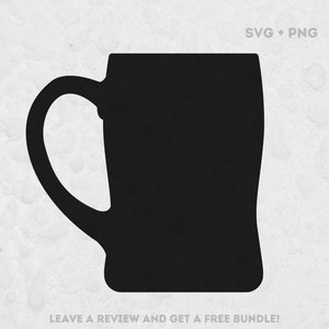Beer Mug Silhouette Svg, SVG Files for Cricut, Beer Cut File, Beer Clipart, Beer Silhouette, Beer Lover Svg, Beer Mug Design SVG, Beer PNG