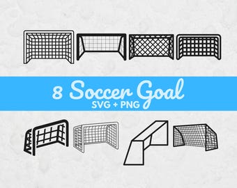 Bundle but de football Svg, fichiers SVG pour Cricut, Svg football, clipart football, fichier coupe but football, objectif svg, clipart sport, téléchargement immédiat