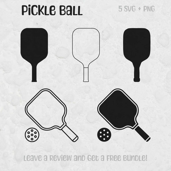 Pickle ball Svg ,Pickle ball Racket Svg, SVG Files for Cricut, Pickle Ball PNG, Pickle Ball Clipart, Paddle svg, Racket Svg, Racket Cut File