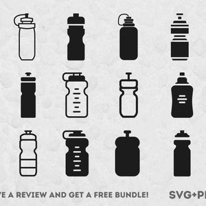 Sport bouteille Svg, fichiers SVG pour Cricut, bouteille Clipart, Clipart sport, formes de bouteille, boisson Svg, nourriture et boisson Clipart, boisson pour sportifs